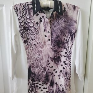 NWT Golfino printed polo( dry comfort) Size 6